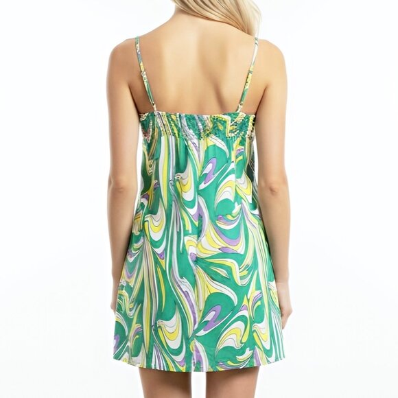 NWT Dolls Kill Flirty Print Party Mini Dress- Y2K Vibe - Picture 6 of 8